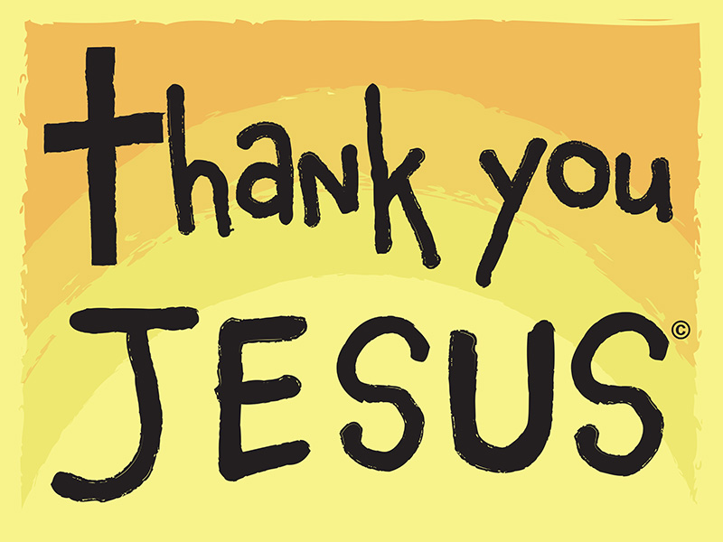 Thank you Jesus Sign